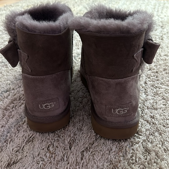 UGG Jackee Knot Sparkle Boots Stormy Grey - Picture 8 of 16